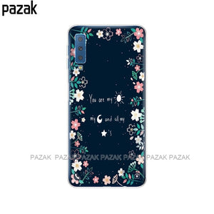 soft Cases For Samsung Galaxy A7 2018 Phone shell Colorful Printing Back Case Cover For Samsung A7 2018 A750 A750F 6.0 Inch