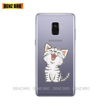 Load image into Gallery viewer, Silicone phone Case For Samsung Galaxy A8 2018 A530 A530F silicon Covers For Samsung A8 Plus 2018 A730 A730F Clear Case