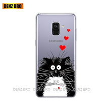 Load image into Gallery viewer, Silicone phone Case For Samsung Galaxy A8 2018 A530 A530F silicon Covers For Samsung A8 Plus 2018 A730 A730F Clear Case