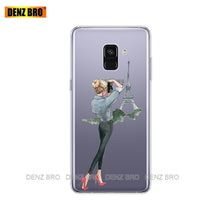 Load image into Gallery viewer, Silicone phone Case For Samsung Galaxy A8 2018 A530 A530F silicon Covers For Samsung A8 Plus 2018 A730 A730F Clear Case