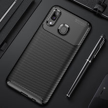 Load image into Gallery viewer, Raugee Case For Samsung A40 Case Cover Luxury Carbon Fiber Bumper Soft TPU Silicon Phone Case For Samsung Galaxy A40 A50 A20 A30